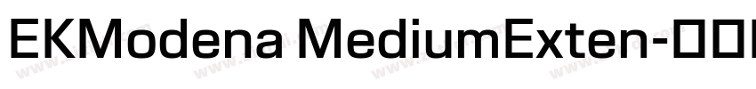 EKModena MediumExten字体转换